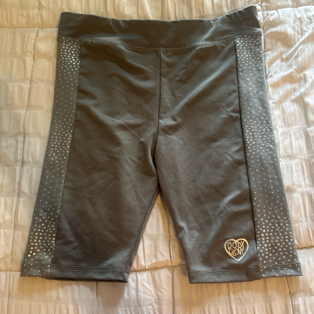 Body Glove Kids Charcoal Shorts with Silver Accents
